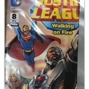 3/$35❤️MINIATURE DC COMICS JUSTICE LEAGUE WALKING ON FIRE